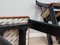 Chaises Luigi Vaghi Laquées et Cuir, 1975, Set de 4 7