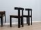 Chaises Luigi Vaghi Laquées et Cuir, 1975, Set de 4 9
