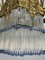 Art Deco 7-Light Chandelier in Brass and Glass, 1940s 13