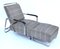 Set of Large Bauhaus Reclining Easy Chair and Ottoman, 1940s 1