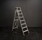 Scala pieghevole vintage in grigio, Immagine 1