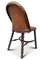 Antique English Victorian Mahogany and Leather Bobbin Chair 6