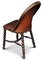 Antique English Victorian Mahogany and Leather Bobbin Chair 2
