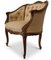 Antique Louis XVI French Carved Walnut and Buttonback Love Seat, Image 2