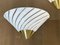 Glass Wall Lamps from AV Mazzega, 1970s, Set of 2 3