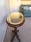 Oval Pedestal Table with Beveled Mercury Mirror, 1950s, Image 7