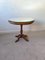 Oval Pedestal Table with Beveled Mercury Mirror, 1950s, Image 1