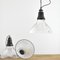 Vintage Reclaimed Glass Pendant Lamp from Holophane, 1950s 1