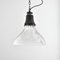 Vintage Reclaimed Glass Pendant Lamp from Holophane, 1950s 2