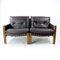 2-Sitzer Sofa aus Nussholz & Leder von Boris Hála für Ton, 1986 1
