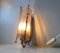 Vintage Swedish Crystal and Gilded Brass Sconce from Rejmyre, 1970s 7