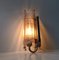 Vintage Swedish Crystal and Gilded Brass Sconce from Rejmyre, 1970s 6