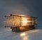 Vintage Swedish Crystal and Gilded Brass Sconce from Rejmyre, 1970s 3