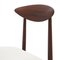Teak and Velvet Chairs by Amma, 1960s, Set of 8, Image 14