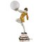 Lámpara de mesa Lady Holding a Ball Art Déco de Emile Carlier, Francia, 1925, Imagen 7