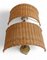 Mid-Century French Riviera Wicker Sconces, Spain, 1950s, Set of 2, Image 2