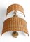 Mid-Century French Riviera Wicker Sconces, Spain, 1950s, Set of 2, Image 4