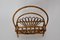 Rattan Magazine Rack, 1950s, Image 5