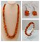 Vintage Baltic Amber Necklace, Bracelet and Earrings, Set of 4 1
