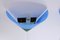 Vintage Blue Glass Wall Lamps from Van De Heg, 1980s, Set of 3 9