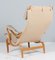 Set aus Pernilla Sessel mit Ottoman aus New Canvas, Bruno Mathsson zugeschrieben für Dux, 1980er 10