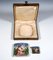 Art Nouveau Silver Cigarette Case and Matchbox, 1890s, Set of 2 2