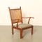 Stuhl mit Rückenlehne aus Rattan von De Ster Gelderland, 1950er 2