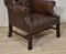 Leather Upholstered Wingback Armchair, 1890s, Image 7