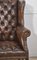 Leather Upholstered Wingback Armchair, 1890s, Image 2