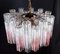 Vintage Murano Glass Chandelier in Pink Shaded Crystal, Venice, Italy, 1980s 3