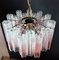 Vintage Murano Glass Chandelier in Pink Shaded Crystal, Venice, Italy, 1980s 5