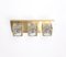 Vintage Ice Cube Brass and Glass Wall Lamp from Peill & Putzler, 1970s, Image 6
