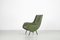 Butaca italiana Mid-Century de cuero sintético verde, años 50, Imagen 3