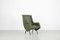 Mid-Century Italian Green Leatherette Armchair, 1950s 8