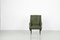 Mid-Century Italian Green Leatherette Armchair, 1950s 9