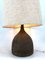 Large Ceramic Floor Lamp with Original Fabric Shade from Krösselbach, 1960s 2