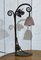 Early 20th Century Lamp in Steel and Glass Paste Tulip 12