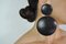 Große Skulpturale Schwarze Ohrclips aus Ebenholz, Dänemark, 2000er, 2er Set 7
