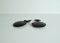 Große Skulpturale Schwarze Ohrclips aus Ebenholz, Dänemark, 2000er, 2er Set 3