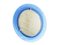 Convex Blue Glass and Chrome Plated Mirror from Veca, 1960s, Image 1
