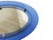 Convex Blue Glass and Chrome Plated Mirror from Veca, 1960s, Image 3