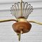 Mid-Century Modern Pendant Lamp in Brass with Oak and Glass, Sweden, 1950s 11