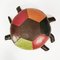 Vintage German Patchwork Leather Pouf, 1960s 2