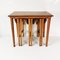 Tables Pliantes Mid-Century Modernes par P. Hundevad, 1960s, Set de 4 3