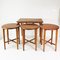 Tables Pliantes Mid-Century Modernes par P. Hundevad, 1960s, Set de 4 1
