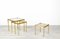 Mid-Century Modern Brass Nesting Tables with Glass Tops, 1970s, Set of 3 6