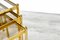 Mid-Century Modern Brass Nesting Tables with Glass Tops, 1970s, Set of 3 1