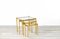 Mid-Century Modern Brass Nesting Tables with Glass Tops, 1970s, Set of 3 8