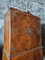 Art Deco Burr Walnut Cocktail Cabinet with Mirrored Interior & Brass Details, France, 1920s 18