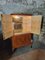 Art Deco Burr Walnut Cocktail Cabinet with Mirrored Interior & Brass Details, France, 1920s 3